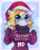 Size: 1336x1682 | Tagged: safe, artist:evomanaphy, oc, oc only, oc:evo, earth pony, anthro, abstract background, anime eyes, anthro oc, big breasts, blonde, blushing, breasts, chibi, christmas, christmas sweater, clothes, cute, ear fluff, eye clipping through hair, female, floppy ears, freckles, hat, heart, holiday, looking at you, mare, ocbetes, santa hat, scarf, smiling, snow, snowflake, solo, sweater, sweater puppies, wordplay