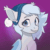 Size: 500x500 | Tagged: safe, artist:brownie97, oc, oc only, oc:silver puff, oc:snow puff, bat pony, pony, animated, bat pony oc, chest fluff, cute, ear fluff, female, frame by frame, gif, hat, looking at you, mare, ocbetes, smiling, solo, weapons-grade cute