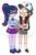 Size: 730x1095 | Tagged: safe, artist:fude-chan-art, sci-twi, twilight sparkle, equestria girls, g4, book, boyfriend and girlfriend, crossover, crossover shipping, diplight, dipper pines, gravity falls, male