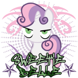 Size: 500x500 | Tagged: safe, artist:thaddeusc, sweetie belle, pony, g4, female, simple background, solo, spray, transparent background
