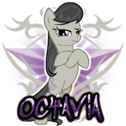 Size: 256x256 | Tagged: safe, artist:thaddeusc, octavia melody, earth pony, pony, g4, female, simple background, solo, spray, transparent background