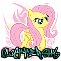 Size: 256x256 | Tagged: safe, artist:thaddeusc, fluttershy, pony, g4, female, simple background, solo, spray, transparent background