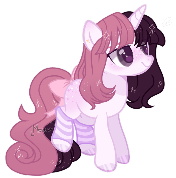 2219082 Safe Artist Moon Rose Rosie Artist Ponies Bases Oc Oc Only Oc Valentina Pony Unicorn Base Used Bow Clothes Female Filly Freckles Simple Background Socks Solo Striped Socks Tail Bow Teenager Transparent Background White You may use this for point adoptables. oc valentina pony unicorn base