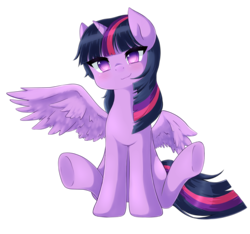 Size: 3200x3000 | Tagged: safe, artist:nekowyn, twilight sparkle, alicorn, pony, g4, colored pupils, cute, female, high res, looking at you, mare, simple background, sitting, solo, transparent background, twiabetes, twilight sparkle (alicorn), weapons-grade cute
