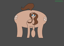 Size: 3148x2304 | Tagged: safe, artist:coltfan97, oc, oc:bagel, pony, 1000 hours in ms paint, circle tool, high res, huge butt, impossibly large butt, large butt