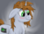 Size: 1600x1200 | Tagged: safe, artist:kalashnikitty, oc, oc only, oc:littlepip, pony, unicorn, fallout equestria, blushing, cute, digital art, eyes open, fanfic, fanfic art, female, floppy ears, gradient background, green eyes, horn, littlepip without stable suit, mare, smiling, solo, someone boop this pony, spiky mane