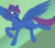 Size: 1800x1600 | Tagged: safe, artist:inanimatelotus, oc, oc only, oc:fuzzy fabricator, pegasus, pony, flying, gradient background, green background, happy, simple background, solo, wings