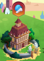Size: 381x524 | Tagged: safe, gameloft, pony, g4, my little pony: magic princess, limited-time story, mansion, the anonymous campsite