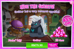 Size: 1032x685 | Tagged: safe, gameloft, grubber, hedgehog, g4, my little pony: the movie, advertisement, costs real money, gem, introduction card, sale