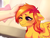 Size: 2117x1609 | Tagged: safe, artist:honey_pony, oc, oc only, oc:firetale, human, pegasus, pony, caress, cute, disembodied hand, feathered wings, female, floppy ears, hand, mare, one eye closed, petting, smiling, solo, wings