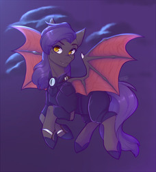 Size: 748x821 | Tagged: safe, artist:shini951, oc, oc only, oc:dawn sentry, bat pony, pony, armor, bat wings, female, flying, guardsmare, mare, royal guard, solo, wings