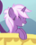 Size: 100x125 | Tagged: safe, screencap, lavender sorbet, pony, unicorn, g4, the last problem, background pony, cropped, eyes closed, female, mare, picture for breezies, smiling, solo