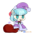 Size: 800x834 | Tagged: safe, artist:lechu-zaz, coco pommel, earth pony, pony, g4, christmas, fate/grand order, hat, holiday, padoru, santa hat, simple background, transparent background