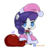 Size: 800x834 | Tagged: safe, artist:lechu-zaz, rarity, pony, unicorn, g4, christmas, fate/grand order, hat, holiday, padoru, santa hat, simple background, solo, transparent background