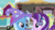 Size: 1280x709 | Tagged: safe, screencap, gallus, goldengrape, silverstream, sir colton vines iii, starlight glimmer, trixie, g4, my little pony best gift ever