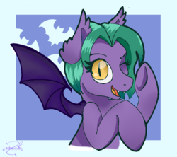 Size: 2324x2061 | Tagged: safe, artist:lechu-zaz, oc, oc only, bat pony, pony, high res, solo