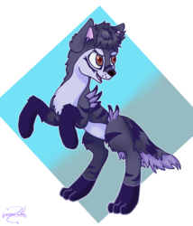 Size: 5000x5840 | Tagged: safe, artist:lechu-zaz, oc, oc only, pony, wolf, commission, solo