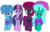 Size: 1475x947 | Tagged: safe, artist:徐詩珮, fizzlepop berrytwist, glitter drops, spring rain, tempest shadow, twilight sparkle, alicorn, pony, unicorn, series:sprglitemplight diary, series:sprglitemplight life jacket days, series:springshadowdrops diary, series:springshadowdrops life jacket days, g4, alternate universe, base used, bisexual, broken horn, clothes, cute, equestria girls outfit, female, glitterbetes, hat, horn, lesbian, lifeguard, lifeguard spring rain, polyamory, ship:glitterlight, ship:glittershadow, ship:sprglitemplight, ship:springdrops, ship:springlight, ship:springshadow, ship:springshadowdrops, ship:tempestlight, shipping, simple background, springbetes, swimsuit, tempestbetes, transparent background, twiabetes, twilight sparkle (alicorn)