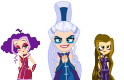 Size: 1110x720 | Tagged: safe, artist:lhenao, human, equestria girls, g4, barely eqg related, clothes, crossover, darcy (winx club), equestria girls style, equestria girls-ified, gloves, icy, rainbow s.r.l, stormy, the trix, winx club, witch