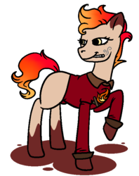 Size: 538x678 | Tagged: safe, artist:dragonflyfire8, artist:ponebox, oc, oc only, earth pony, pony, cigarette, clothes, coat markings, collaboration, earth pony oc, female, mare, raised hoof, simple background, smoking, socks (coat markings), solo, transparent background