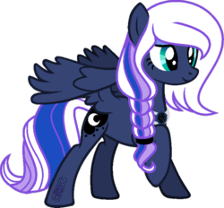 Size: 600x556 | Tagged: safe, artist:katsubases, artist:space-higanbana, princess luna, pegasus, pony, g4, alternate design, alternate hairstyle, alternate universe, base used, closed mouth, crown, female, hoof shoes, jewelry, partially open wings, pegasus luna, peytral, princess shoes, race swap, raised hoof, regalia, show accurate, simple background, smiling, solo, standing, tiara, transparent background, white-haired luna, wings
