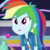 Size: 1080x1080 | Tagged: safe, screencap, rainbow dash, dashing through the mall, equestria girls, equestria girls specials, g4, my little pony equestria girls: better together, my little pony equestria girls: holidays unwrapped, cropped, female