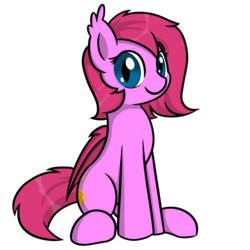Size: 1500x1500 | Tagged: safe, artist:one4pony, oc, oc only, oc:cheery bell, bat pony, pony, 2020 community collab, derpibooru community collaboration, bat pony oc, female, solo, transparent background