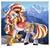 Size: 2900x2868 | Tagged: safe, artist:djkaskan, prince rutherford, zecora, yak, zebra, g4, female, fusion, high res, horn, solo