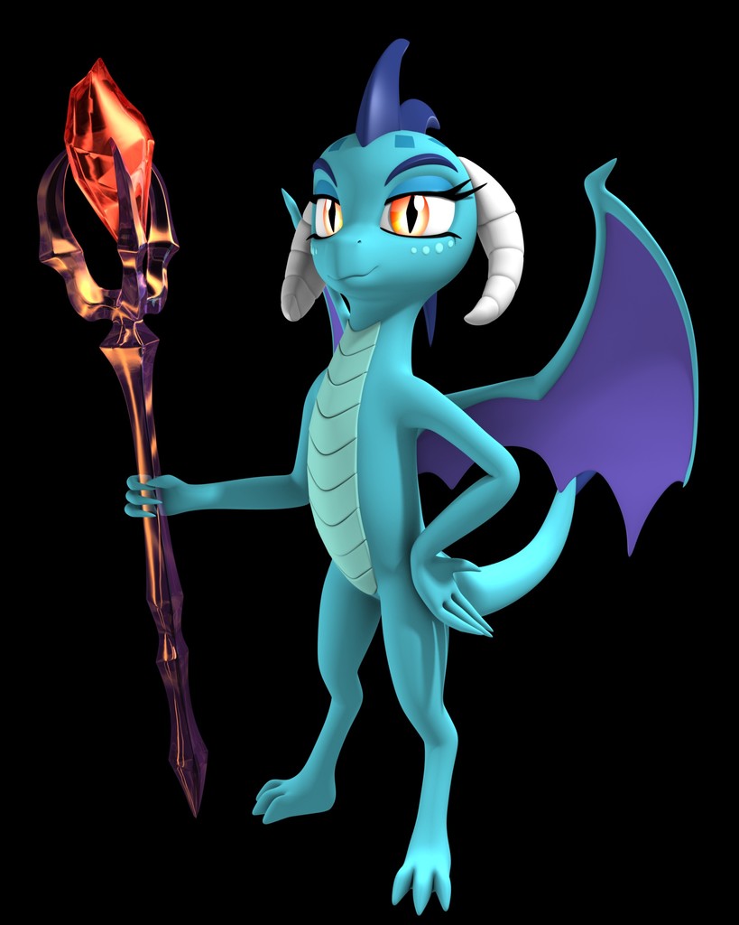 2220502 safe, artistargos90, princess ember, dragon, 3d, black