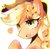 Size: 836x824 | Tagged: safe, artist:jojofassbender, applejack, earth pony, pony, g4, bust, cute, female, flower, flower in hair, jackabetes, open mouth, petal, portrait, simple background, solo, white background