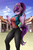 Size: 2000x3000 | Tagged: safe, artist:skitsroom, starlight glimmer, unicorn, anthro, g4, beckoning, breasts, busty starlight glimmer, clothes, contrail, female, high res, s5 starlight, skintight clothes, solo, starlight's village