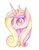 Size: 1733x2195 | Tagged: safe, artist:hosikawa, princess cadance, alicorn, pony, g4, bust, colored pupils, crown, cute, cutedance, female, heart eyes, jewelry, mare, portrait, regalia, simple background, solo, white background, wingding eyes