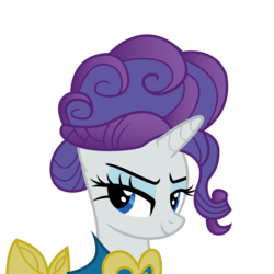 Size: 2000x2000 | Tagged: safe, artist:dharthez, rarity, pony, unicorn, g4, alternate hairstyle, bust, clothes, female, high res, mare, simple background, solo, transparent background, vector