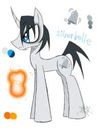 Size: 888x1150 | Tagged: safe, artist:didun850, oc, oc only, oc:silverbelle, pony, unicorn, bell, eyeliner, horn, makeup, male, reference sheet, simple background, solo, stallion, transparent background, unicorn oc