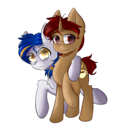 Size: 1500x1500 | Tagged: safe, artist:markcupfisher, oc, oc only, oc:markmarcocup&kevinteacup, earth pony, pony, 2020 community collab, derpibooru community collaboration, male, transparent background