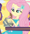 Size: 949x1080 | Tagged: safe, screencap, fluttershy, human, dashing through the mall, equestria girls, equestria girls specials, g4, my little pony equestria girls: better together, my little pony equestria girls: holidays unwrapped, bad gift wrapping, burger, canterlot mall, chair, clothes, cropped, cute, dress, female, flower, fluttershy boho dress, food, geode of fauna, gift giving, gift wrapped, hairclip, jewelry, magical geodes, mall, necklace, present, shyabetes, sitting, stamp, table, waistband