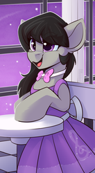 Size: 1059x1938 | Tagged: safe, artist:shadowreindeer, octavia melody, earth pony, pony, g4, clothes, cute, dress, female, grand galloping gala, mare, solo, tavibetes