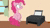 Size: 1920x1080 | Tagged: safe, artist:forgalorga, pinkie pie, earth pony, pony, your little cat 3, g4, animated, behaving like a cat, curtain window, desk, falling, fan animation, female, leaning back, looking at something, pinkie cat, printer, scared, solo, sound, surprised, webm, whoops