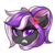 Size: 2000x2000 | Tagged: safe, artist:ask-colorsound, oc, oc only, oc:nightwalker, pony, angry, bow, clothes, emotes, fangs, hair bow, high res, looking at you, scarf, simple background, slit pupils, solo, transparent background