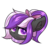 Size: 2000x2000 | Tagged: safe, artist:ask-colorsound, oc, oc only, oc:nightwalker, pony, blushing, bow, clothes, emotes, fangs, hair bow, high res, looking at you, scarf, simple background, slit pupils, solo, transparent background