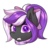 Size: 2000x2000 | Tagged: safe, artist:ask-colorsound, oc, oc only, oc:nightwalker, pony, bow, clothes, emotes, fangs, hair bow, high res, looking at you, scarf, simple background, slit pupils, solo, transparent background