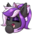 Size: 2000x2000 | Tagged: safe, artist:ask-colorsound, oc, oc only, oc:nightwalker, pony, bow, clothes, emotes, eyes closed, fangs, hair bow, high res, open mouth, scarf, simple background, slit pupils, solo, transparent background, yawn