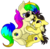 Size: 1280x1251 | Tagged: safe, artist:rainbowtashie, oc, oc:rainbow tashie, oc:tommy the human, alicorn, earth pony, pony, alicorn oc, child, colt, commissioner:bigonionbean, cutie mark, duo, female, foal, holding a pony, horn, hug, male, mare, nintendo 64, ponified, writer:bigonionbean