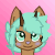 Size: 50x50 | Tagged: safe, artist:auroraswirls, oc, oc only, oc:anders, bicorn, pony, animated, bouncing, bust, gif, gradient background, horn, pixel art, smiling, solo
