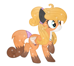 Size: 1985x1761 | Tagged: safe, artist:darbypop1, oc, oc only, oc:harper fox, crystal pony, fox, fox pony, hybrid, original species, pegasus, pony, crystallized, female, mare, simple background, solo, transparent background, two toned wings, wings