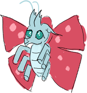 Size: 176x188 | Tagged: safe, artist:horsesplease, ocellus, beetle, butterfly, hybrid, insect, g4, needs more jpeg, species swap