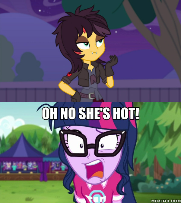 Safe Edit Edited Screencap Screencap Sci Twi Sunset Shimmer Twilight Sparkle