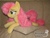 Size: 2998x2271 | Tagged: safe, artist:allunacraft, fluttershy, pony, g4, high res, irl, photo, plushie, prone, solo