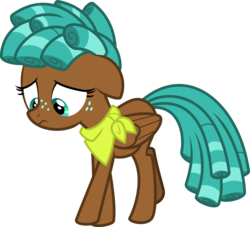 Size: 3309x3000 | Tagged: safe, artist:sollace, spur, pegasus, pony, g4, growing up is hard to do, .svg available, bandana, female, filly, foal, high res, show accurate, simple background, solo, transparent background, vector, young