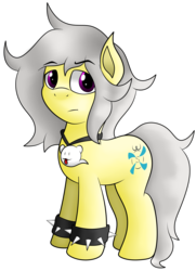 Size: 1830x2532 | Tagged: safe, artist:spk, oc, oc only, oc:spokey, earth pony, ghost, ghost pony, pony, 2020 community collab, derpibooru community collaboration, female, jewelry, male, necklace, simple background, solo, spiked wristband, transparent background, wristband